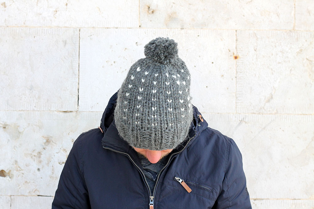 Men's Hat Knitting Pattern (Two Colors) - Handy Little Me