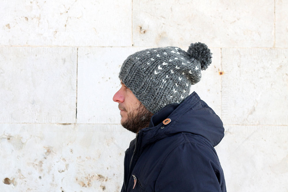 Men's Hat Knitting Pattern (Two Colors) - Handy Little Me