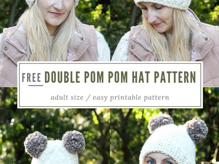 Double Pom Pom Hat Pattern Handy Little Me