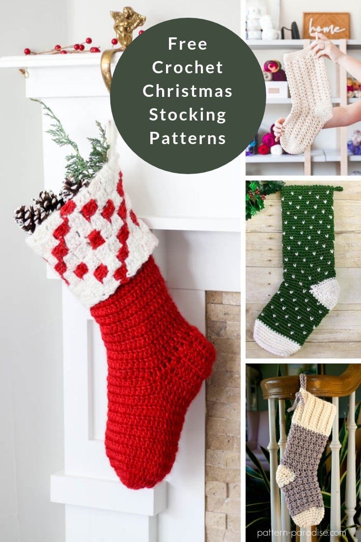 Crochet Christmas Stockings - Handy Little Me