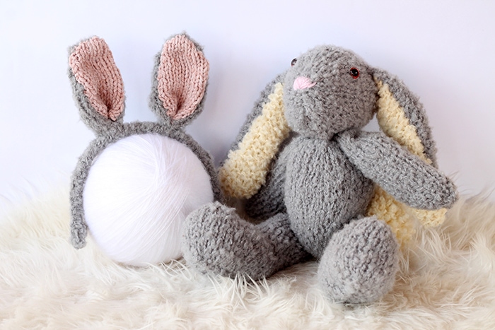 Fuzzy Bunny Ear Headband  Bunny ears headband, Crochet baby hat