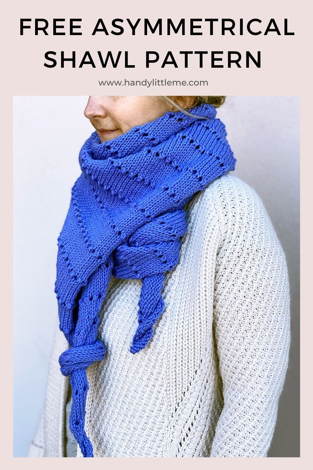 Asymmetrical Shawl Knitting Pattern Handy Little Me