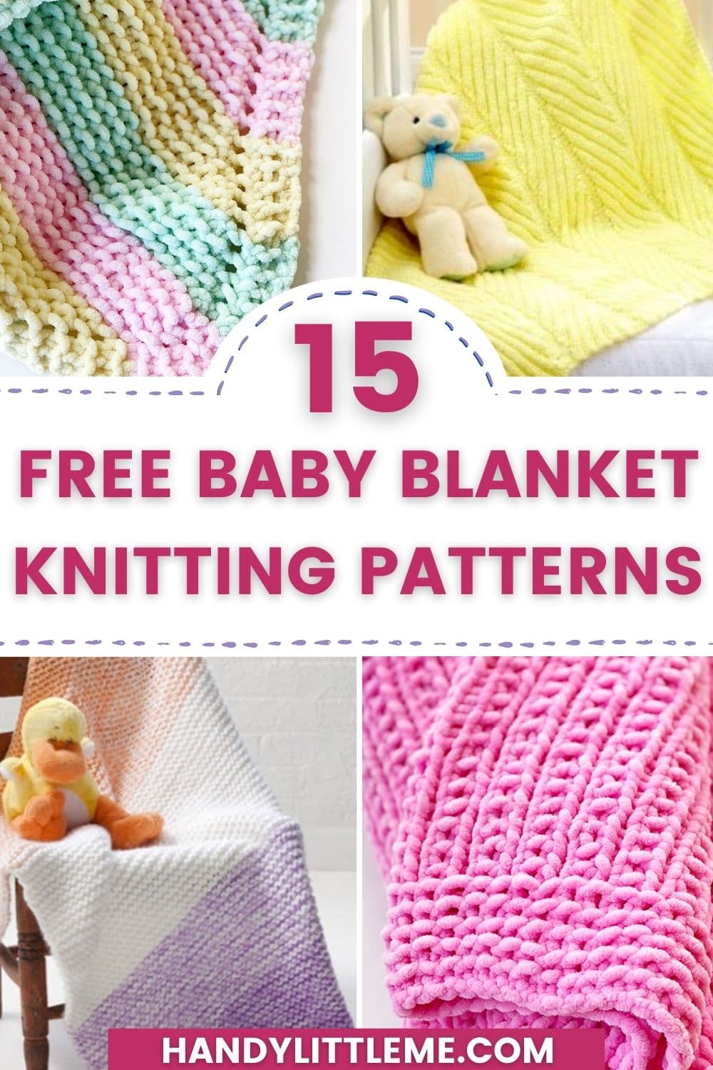 15 Free Baby Blanket Knitting Patterns Handy Little Me