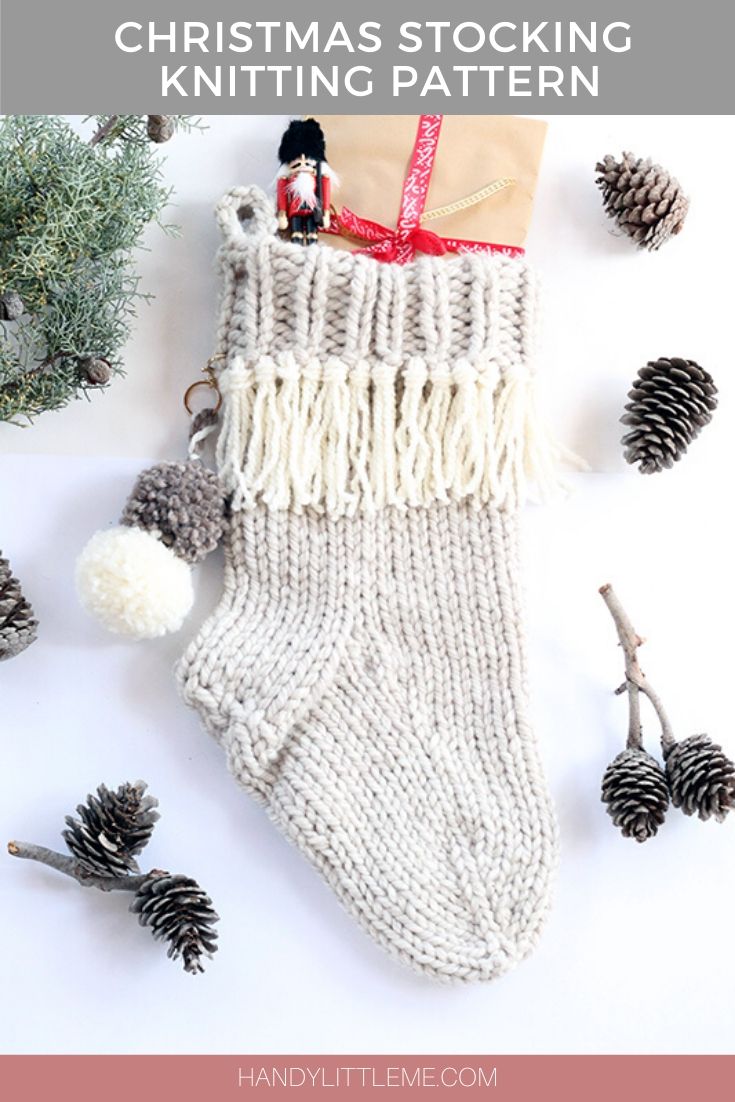 Christmas Stocking Knitting Pattern Handy Little Me