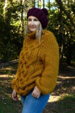 Chunky Celtic Cable Knit Sweater Pattern - Handy Little Me