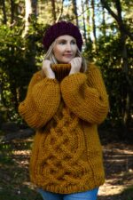 Chunky Celtic Cable Knit Sweater Pattern - Handy Little Me