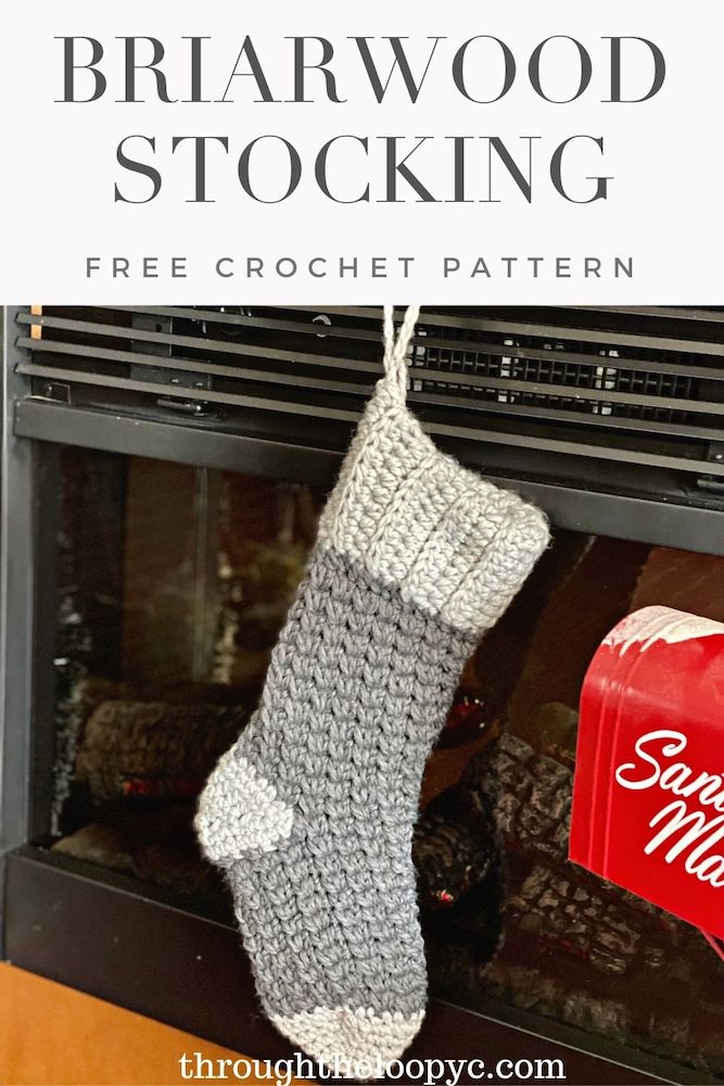 Crochet Christmas Stocking Free Pattern - Simply Hooked by Janet