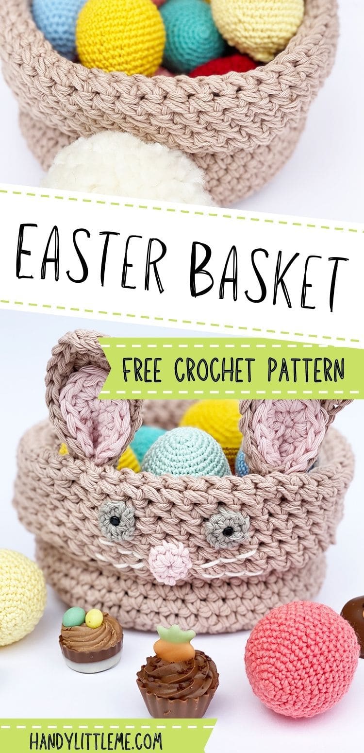 Crochet Easter Basket (Free Pattern PDF) - Handy Little Me