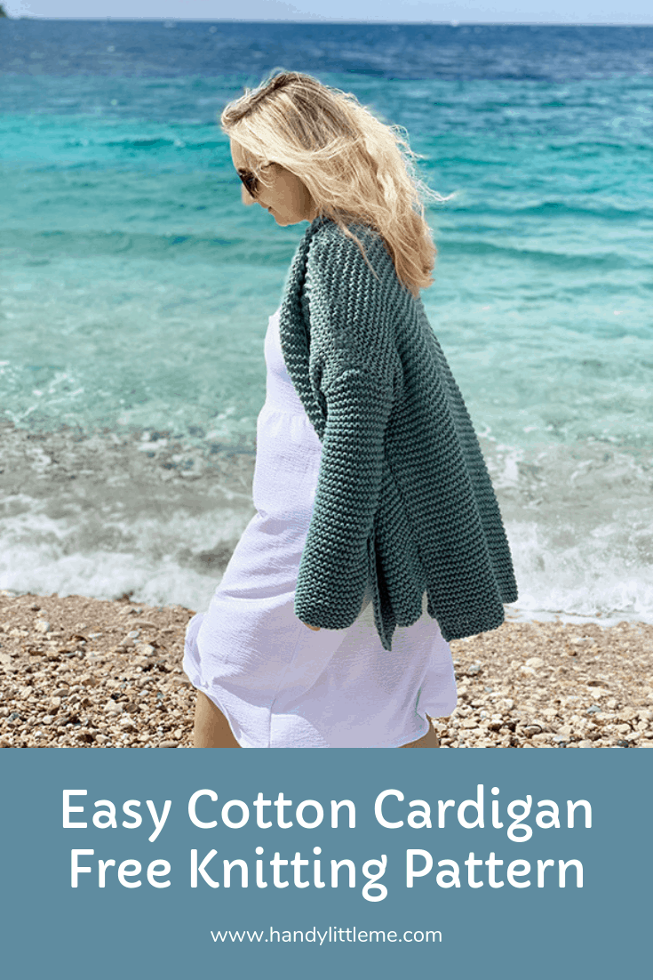 Easy Cardigan Knitting Pattern - Handy Little Me