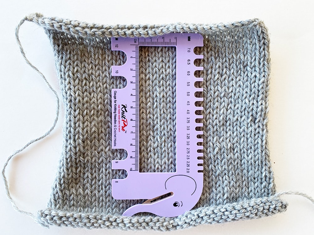 How To Measure Gauge In Knitting Handy Little Me