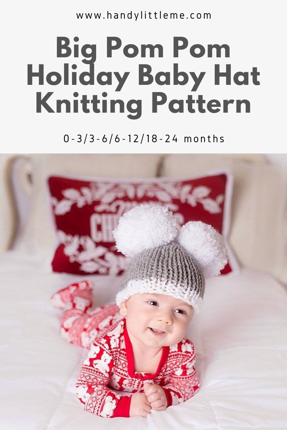 Double Pom Pom Hat Pattern - Handy Little Me