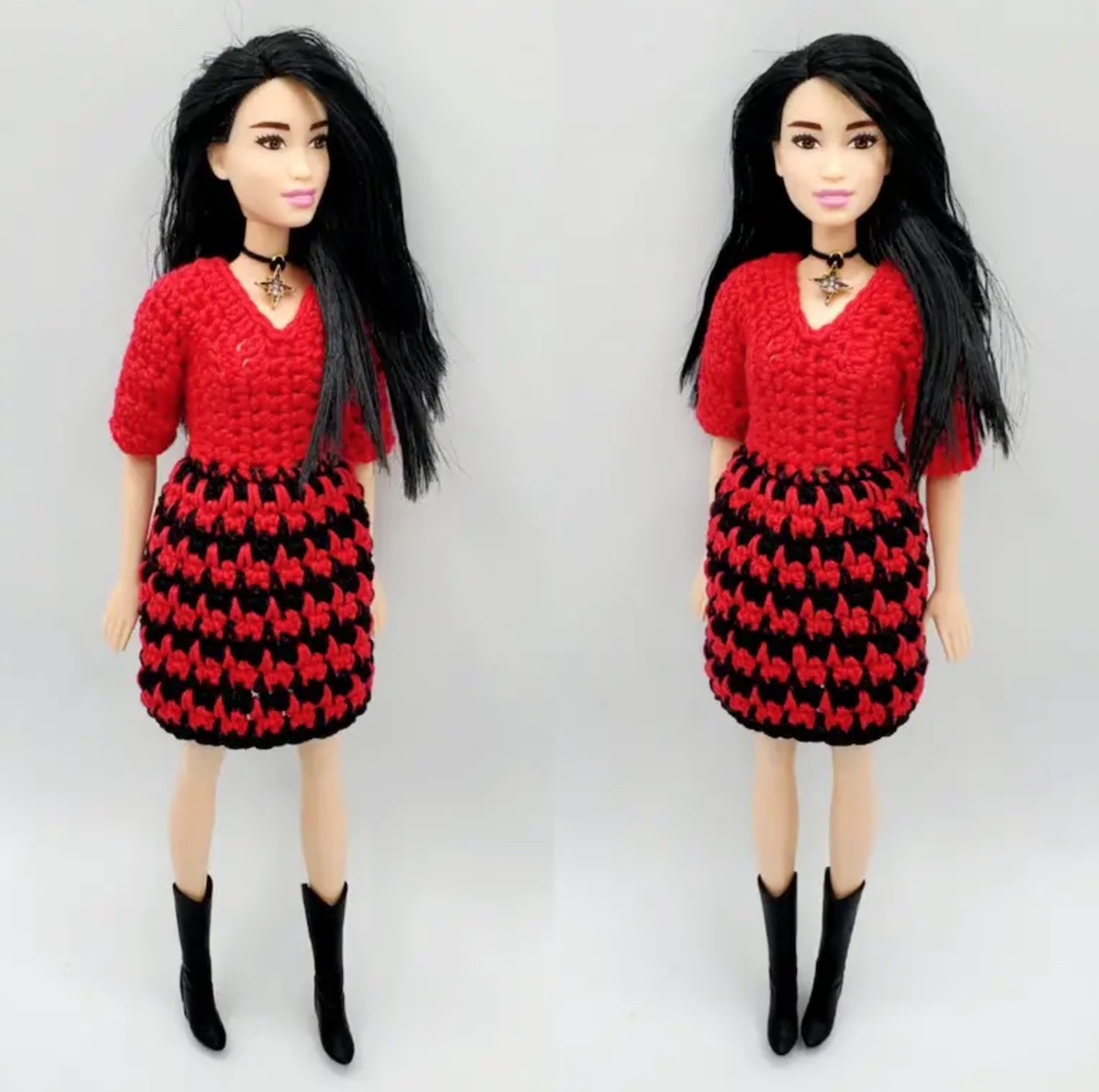 DIY Crochet Barbie Corset