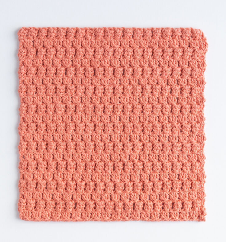 How to Crochet an Easy Textured Dishcloth - Maria's Blue Crayon