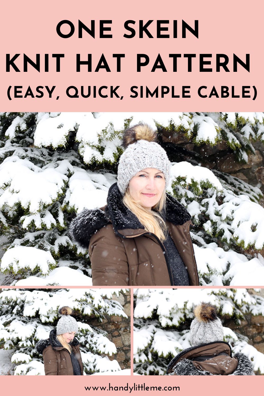 Crème Brûlée Cable Knit Hat Free Pattern (Circular Needles) · Crazy Hands