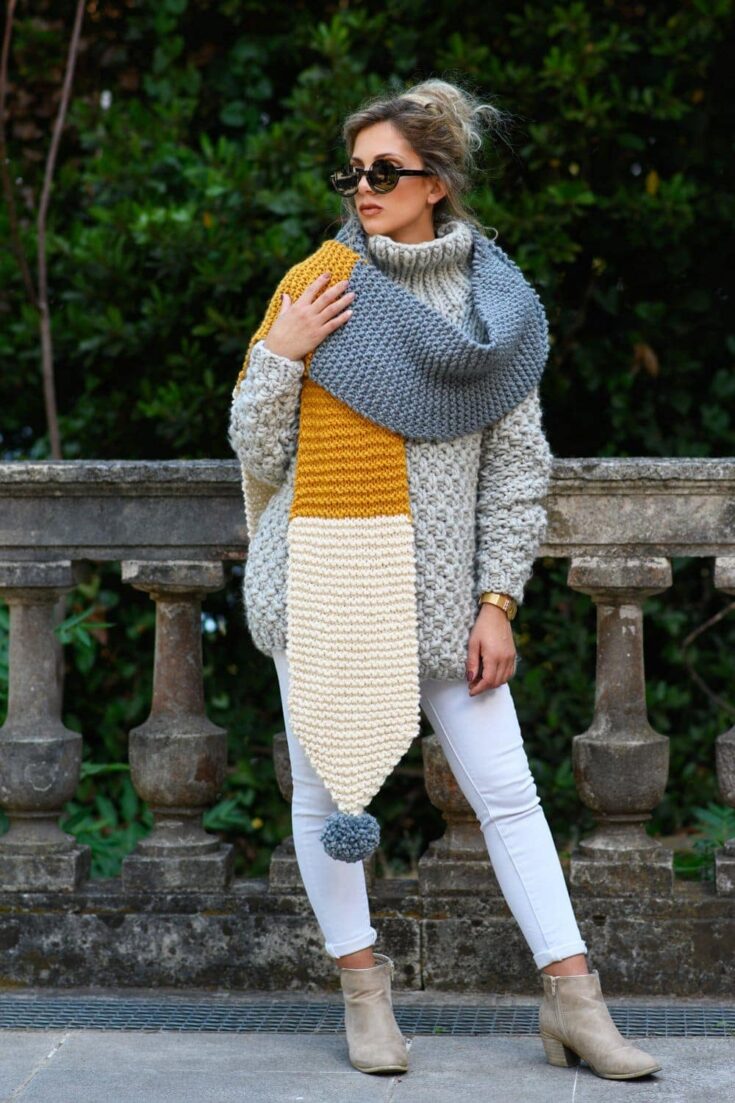 30 Free Scarf Knitting Patterns To Make In 2023 - Handy Little Me