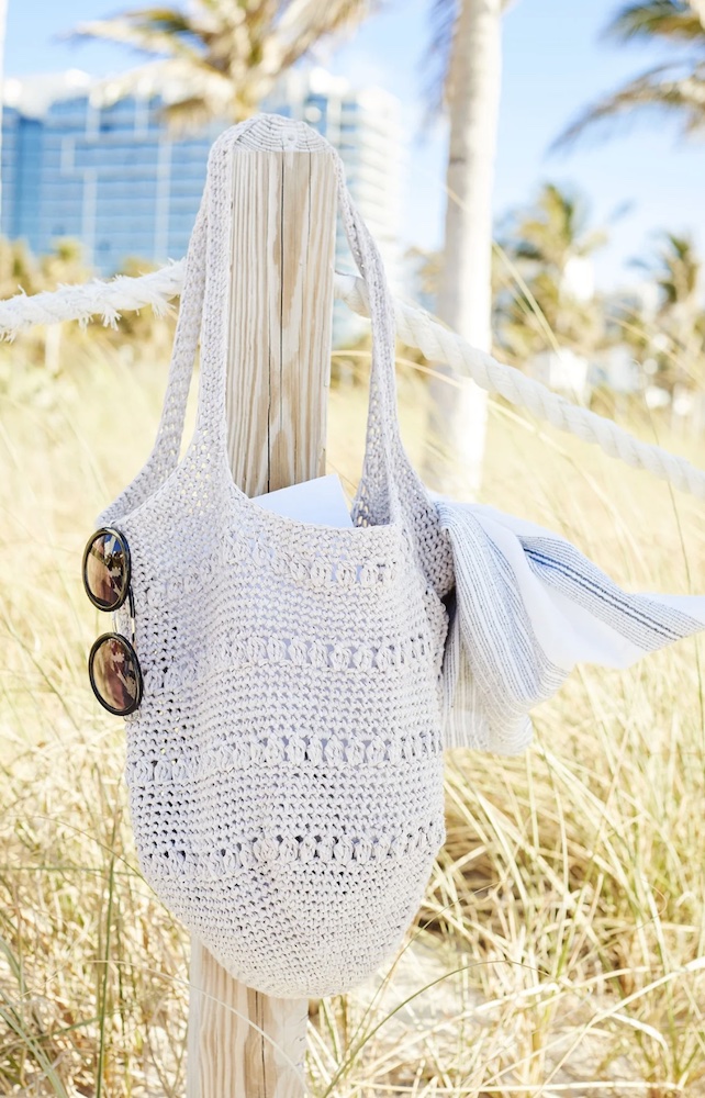 Crochet Beach Bag - The Seaside Beach Tote - Mason Jar Yarn Designs