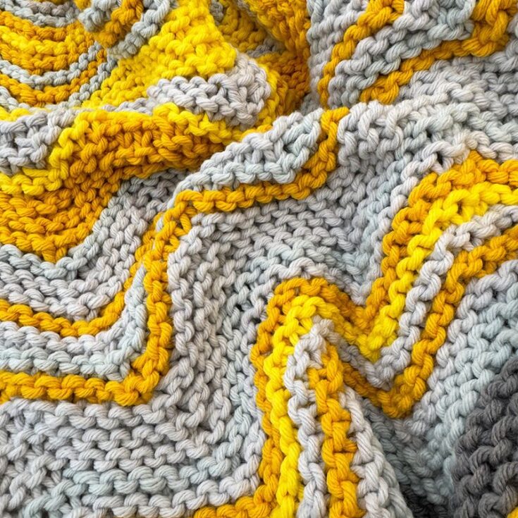 How to Make A Tunisian Crochet Temperature Blanket - TL Yarn Crafts