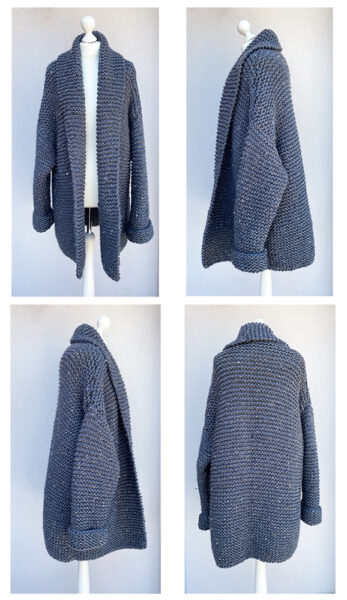 Chunky Cardigan Knitting Pattern - Handy Little Me