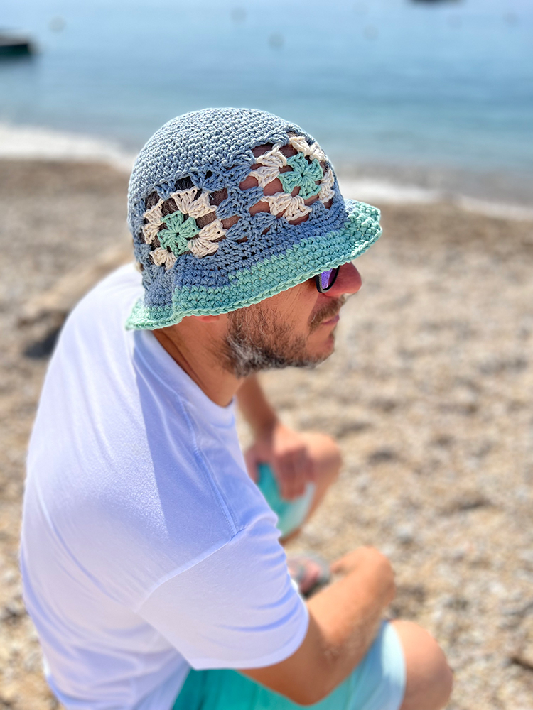 Crochet Granny Square Bucket Hat Free Pattern Handy Little Me 6858