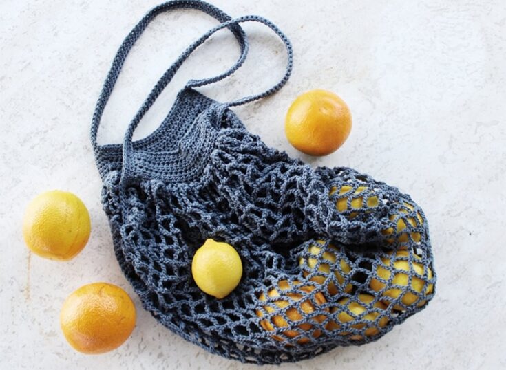 Crochet Foldable Fruit Market Bag Tutorial 