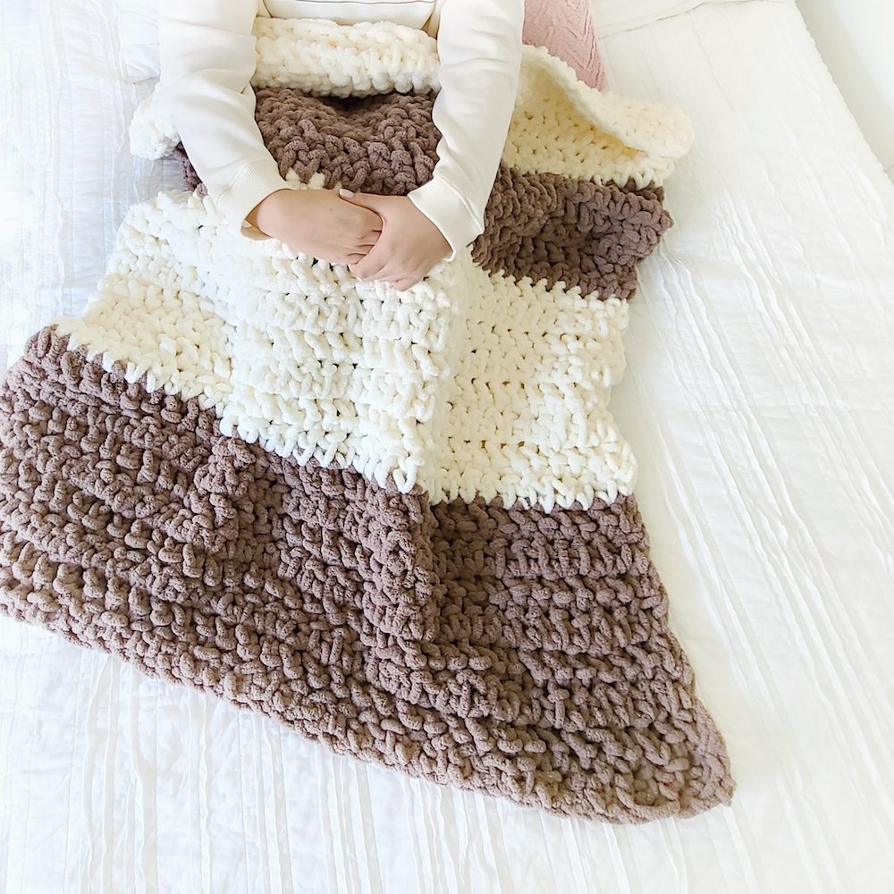 Crochet Hibernation Blanket Pattern, EASY