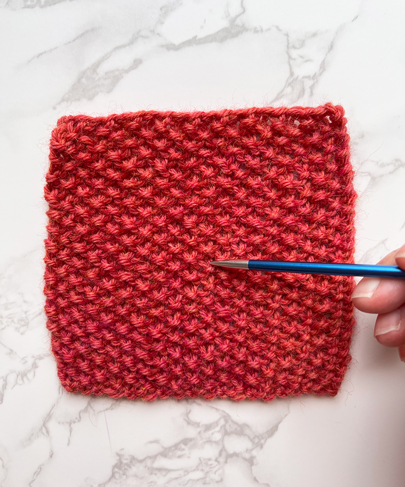 How To Count Rows in Knitting - Little Red Window