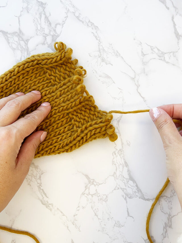 How To Undo A Knit Stitch; Tinking Knitting Stitches Handy Little Me