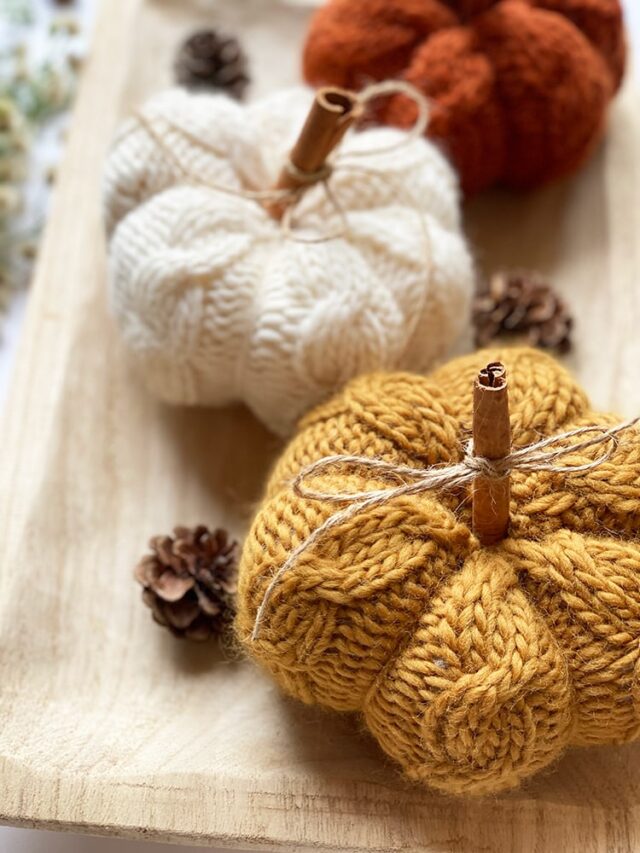 Cable Knit Pumpkin Pattern Handy Little Me