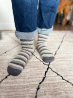 Striped Socks Knitting Pattern - Handy Little Me